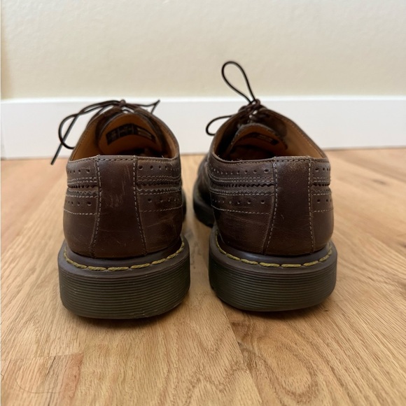 Vintage Dr. Marten’s Oxford Wingtip Chunky Lace Up Leather Shoes Brown Men’s 11 - Picture 3 of 10